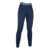 Legging Pull on com fundo integral em silicone HKM - Azul escuro
