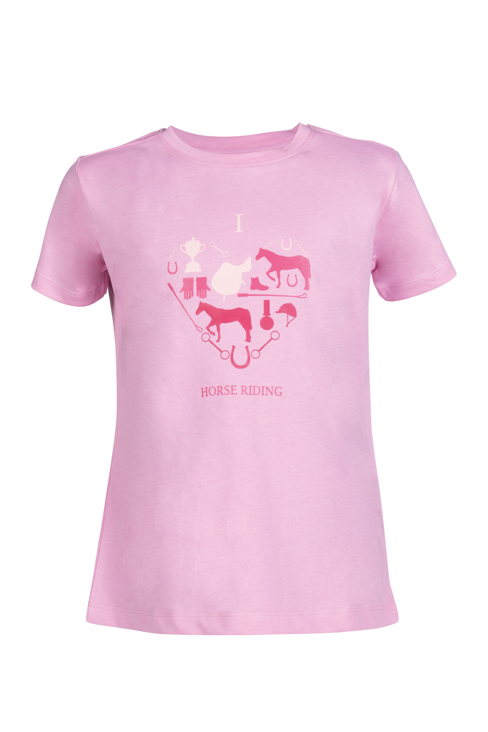 T-shirt infantil HKM Eu amo equitação Rosa