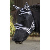 Máscara anti-moscas Zebra Shetty HKM - Preto / branco
