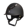 Capacete EQ3 Pardus Smooth Top com ajuste de roda Back on Track - Preto com brilhos