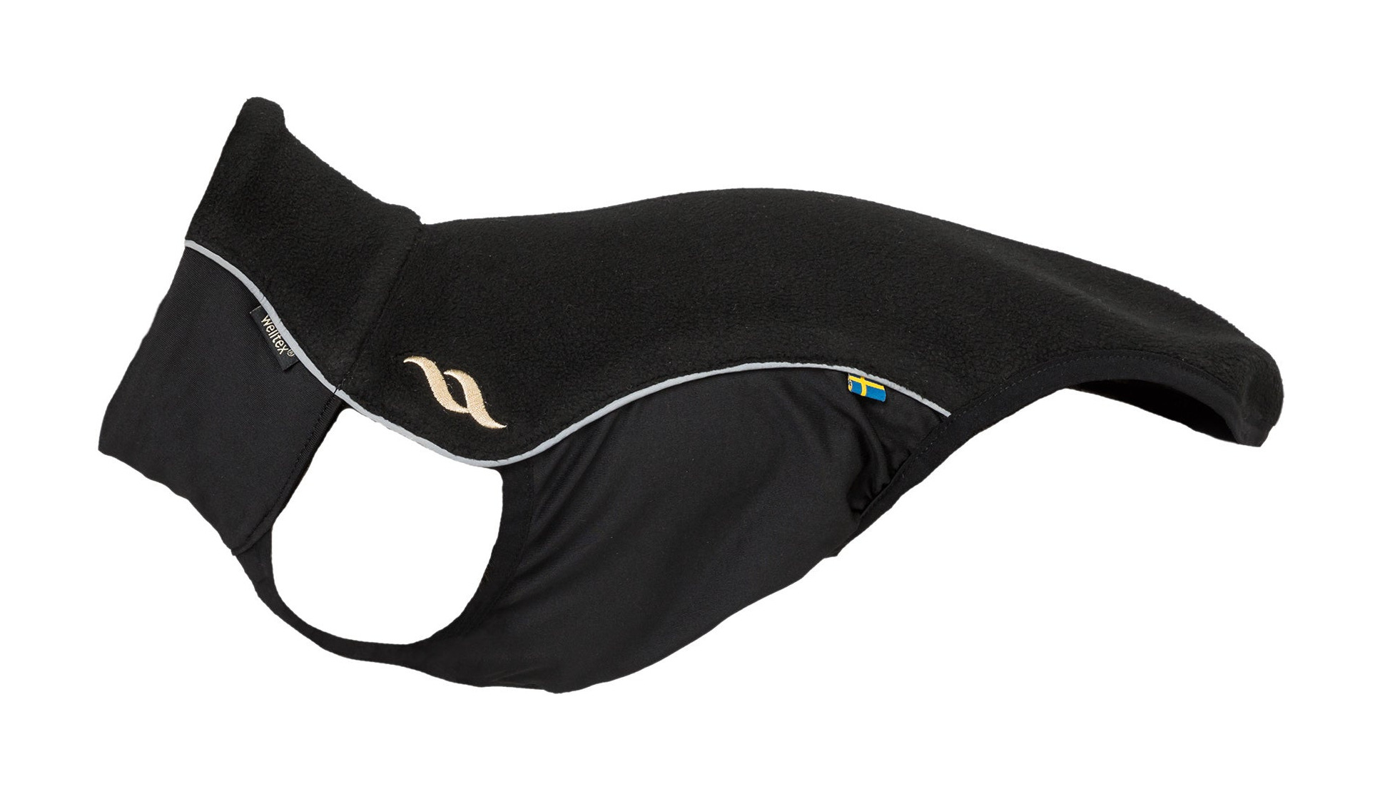 Cobertura Back on Track para cão suéter de lã Eddie Preto