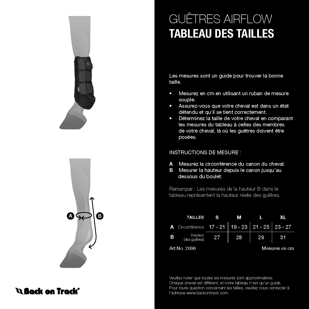 Guêtres De Travail Airflow Back on Track Guêtres De Travail Airflow Back on Track