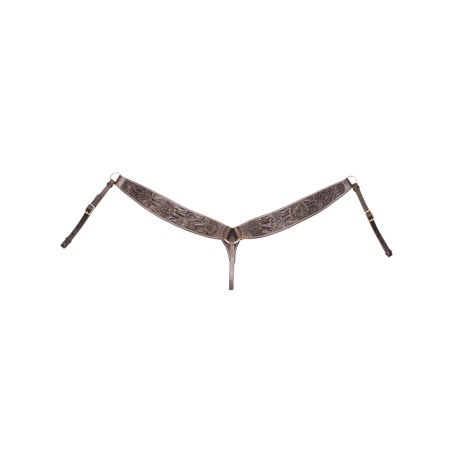 Peitoral Lakota com motivos de flores mexicanas