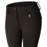 Calça de equitação térmica full grip Horze Rhea infantil bolsos traseiros - Preto
