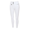Calça Pikeur Candela com fundo de camurça feminino McCrown Ganzbesatz - Branco