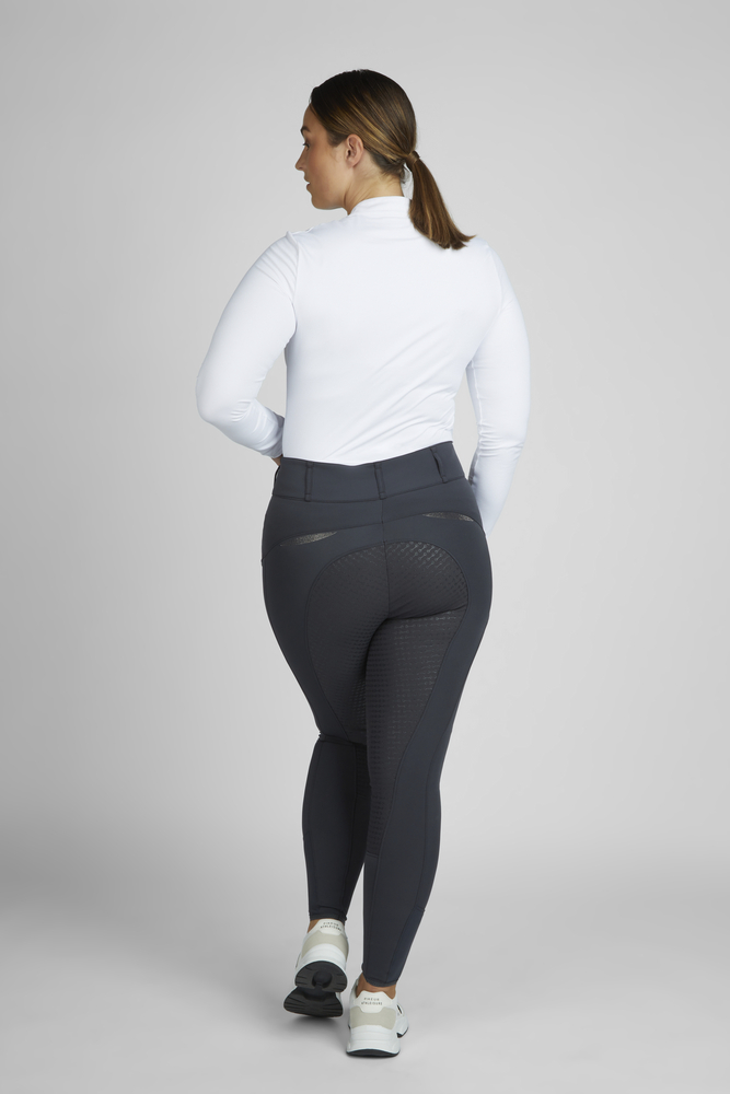 Calça Pikeur Sebiha full grip feminina Noz Castanho