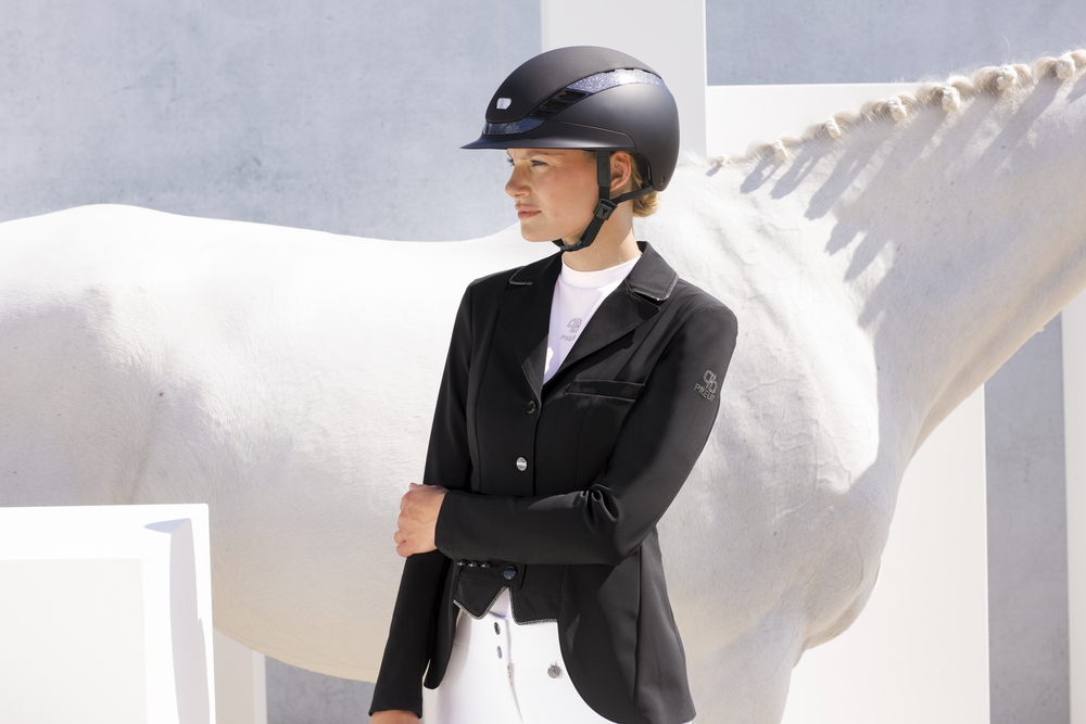 Frac de adestramento curto Pikeur Cecile feminino Preto