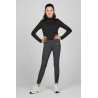 Calça infantil Pikeur Brooklyn com grip nos joelhos - Sombra escura