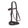 Bridão plano Hunter LeMieux com rédeas com laços - Havana / prata