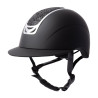 Capacete de equitação com ornamento de cristal Horze Arix II - Cinza fumê