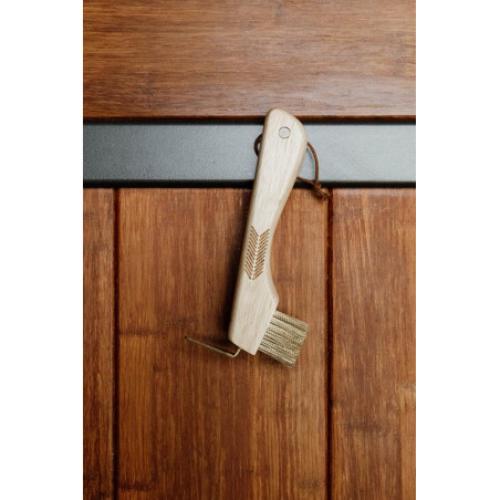 Limpador de casco com cerdas metálicas e ímã Grooming Deluxe