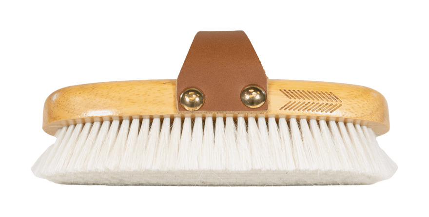 Escova macia com cerdas suaves pequena Grooming Deluxe Natural Castanho