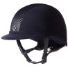 Capacete Charles Owen AYR8 Microcamurça - Marinho / prateado