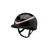 Capacete Charles Owen Halo - Preto / rosa dourado brilhante
