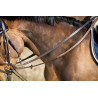 Deutsche Zügel Leder + Seil HFI Master - Castanho