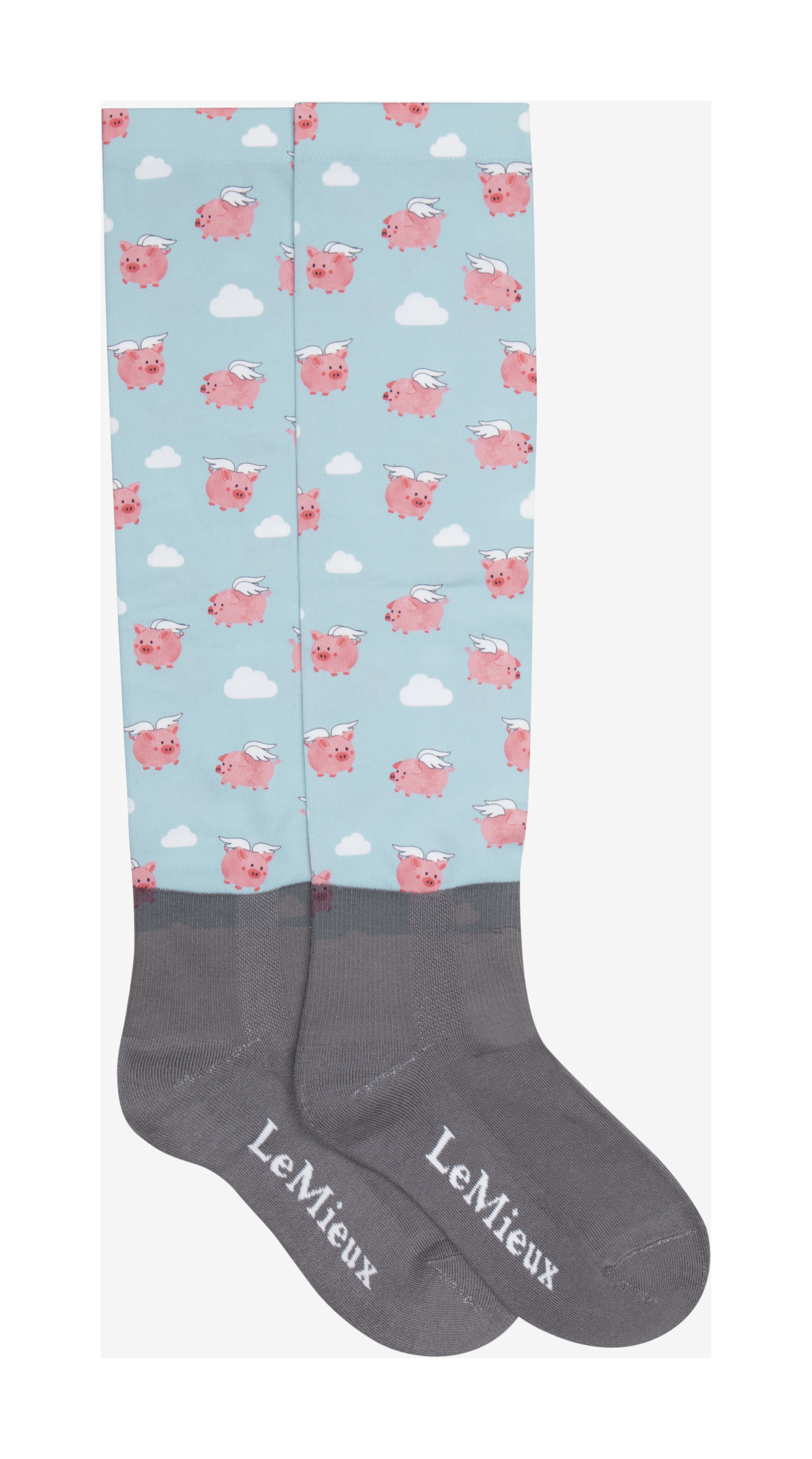 Meias LeMieux Footsie Palma Abstrata Multicolor