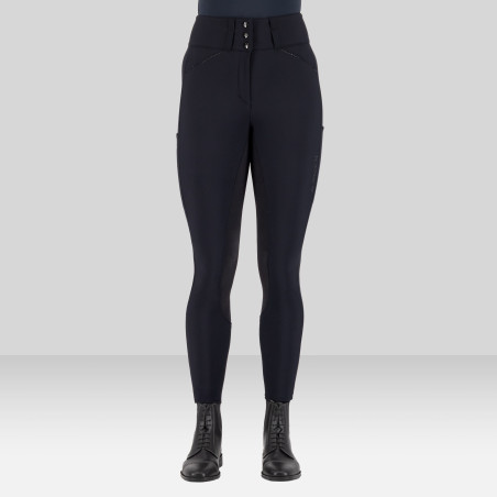 Calça de equitação Euro-Star Aurelia Therma Connect Full Grip feminina