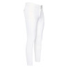 Calça de equitação Euro-Star Gabriel Competition Connect com grip nos joelhos para homem - Branco