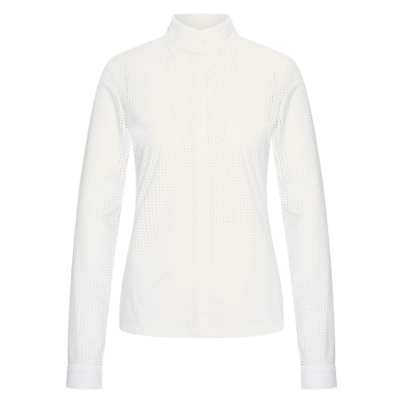 Polo de competição em mesh Imperial Riding Grandprix de manga comprida para mulher