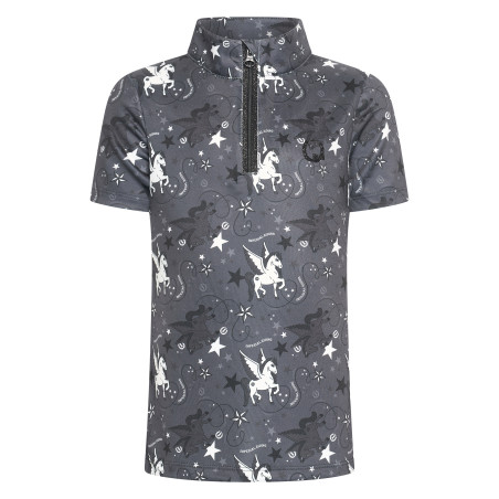 Polo de manga curta Imperial Riding Olivia AOP infantil