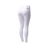 Calça Horze Grand Prix III Show com grip completo feminino - Branco brilhante