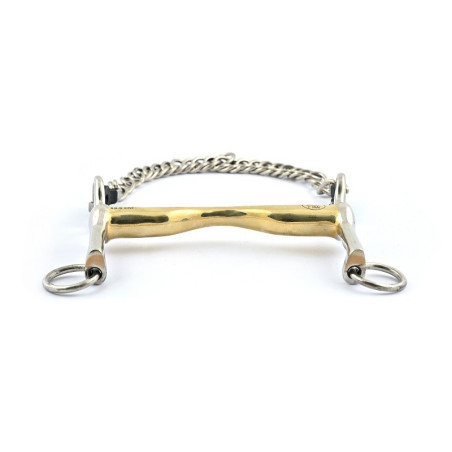 Mors de bridão ramos pequenos Jump'In com passagem para língua