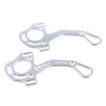 Hackamore Jin Stirrup - Alumínio brilhante