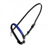 PEQUENO CABEÇÃO DE NYLON COM ARGOLA - Preto / azul