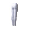 Calça de equitação Horze Mira infantil com grip integral - Branco brilhante