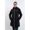 Parka longa Harcour Robertah feminina - Preto