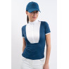 Polo de competição Harcour Shine - Azul lagoa