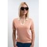 Polo Harcour Peach feminino - Damásco