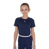 Camiseta técnica de treino infantil Equestro - Blazer marinho