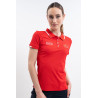 Polo Harcour Douve feminino Swiss Equestrian Friends - Vermelho