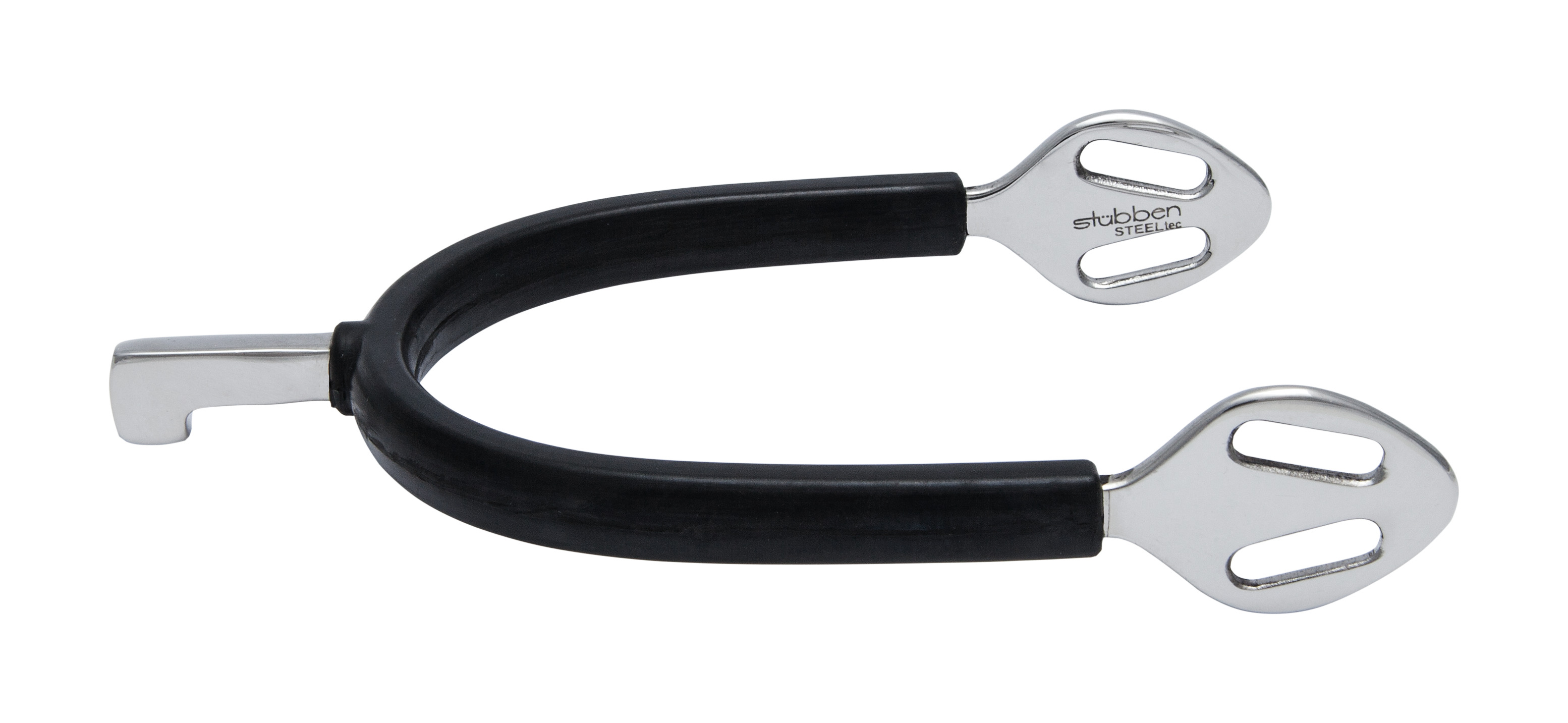 Esporas Stübben 1149 Fine Line aço inoxidável com revestimento de borracha
