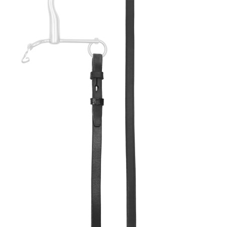 Rendas de bridão Stübben couro planas estreitas