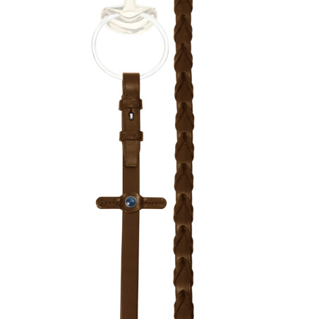 Rendas de hunter Stübben couro trançado