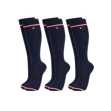 Meias Tommy Hilfiger Equestrian Byron com 3 pares