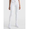 Calça Tommy Hilfiger Equestrian Pro feminina com grip nos joelhos - Branco
