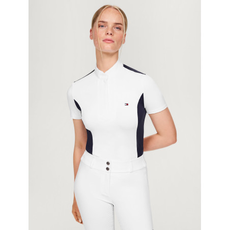 Polo de competição Tommy Hilfiger Equestrian Avon de mangas curtas feminino