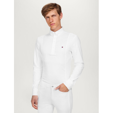 Polo de competição Tommy Hilfiger Equestrian Neville de mangas compridas para homem