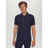 Polo Tommy Hilfiger Equestrian Harrison de manga curta para homem - Azul-marinho