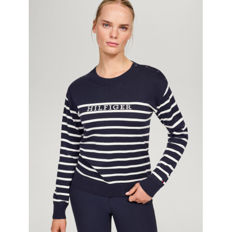 Suéter marinheiro Tommy Hilfiger Equestrian Fairflied feminino