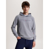 Moletom com capuz gráfico Tommy Hilfiger Equestrian Williamsburg unissex - Cinza mesclado