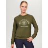 Sweat gráfico Tommy Hilfiger Equestrian Evans feminino - Olive utilitária