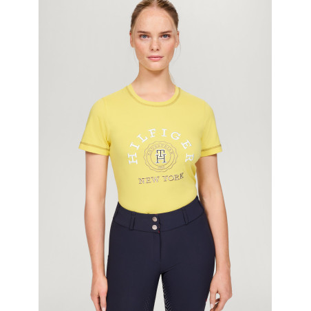 T-shirt gráfico Tommy Hilfiger Equestrian Newport feminino de manga curta