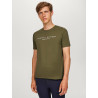T-shirt Gráfico Tommy Hilfiger Equestrian Williamsburg de mangas curtas para homem - Olive utilitária