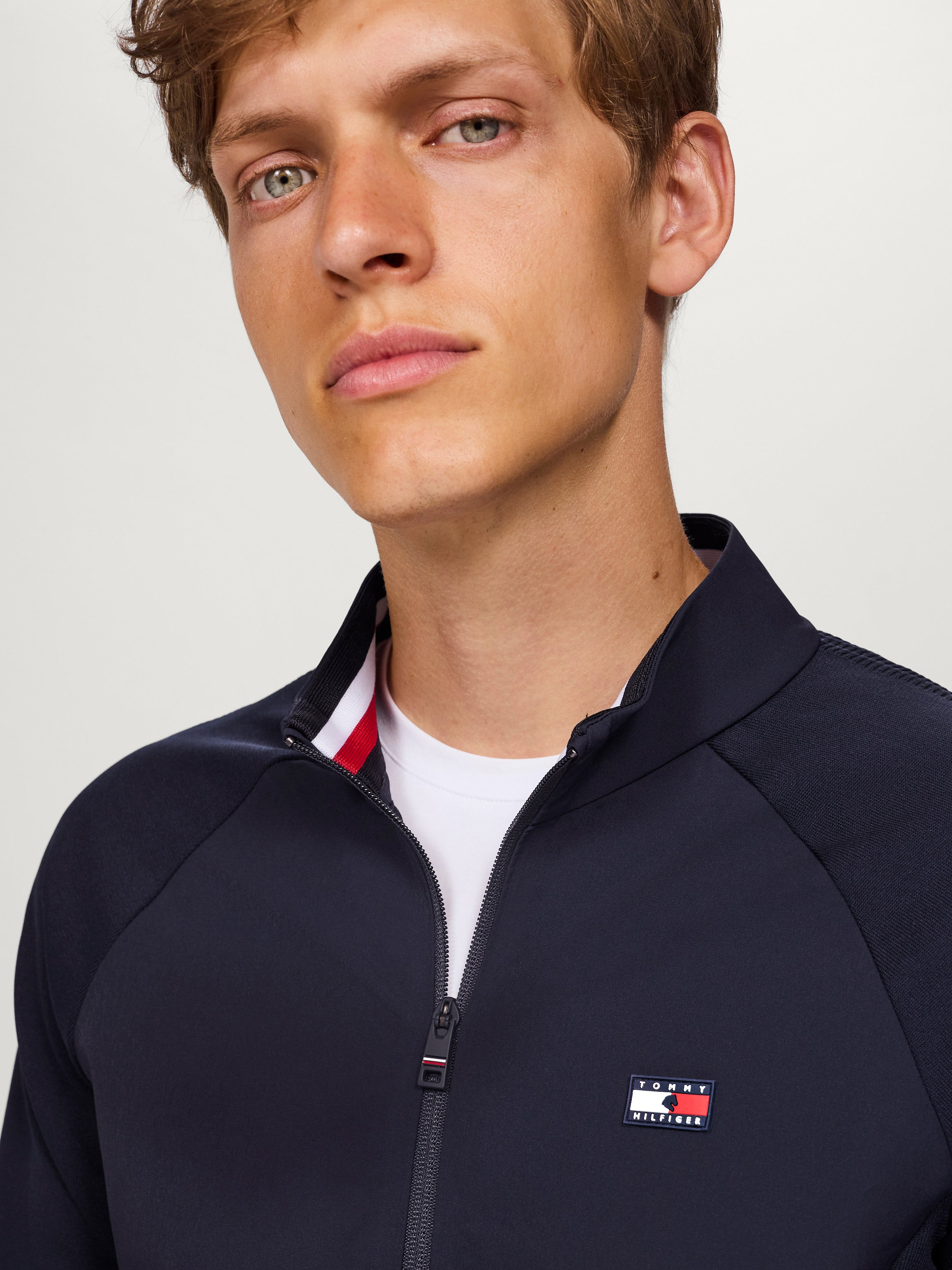 Casaco Tommy Hilfiger Equestrian Somerset masculino Azul-marinho