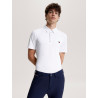 Polo Tommy Hilfiger Equestrian Harlem de mangas curtas masculino - Branco