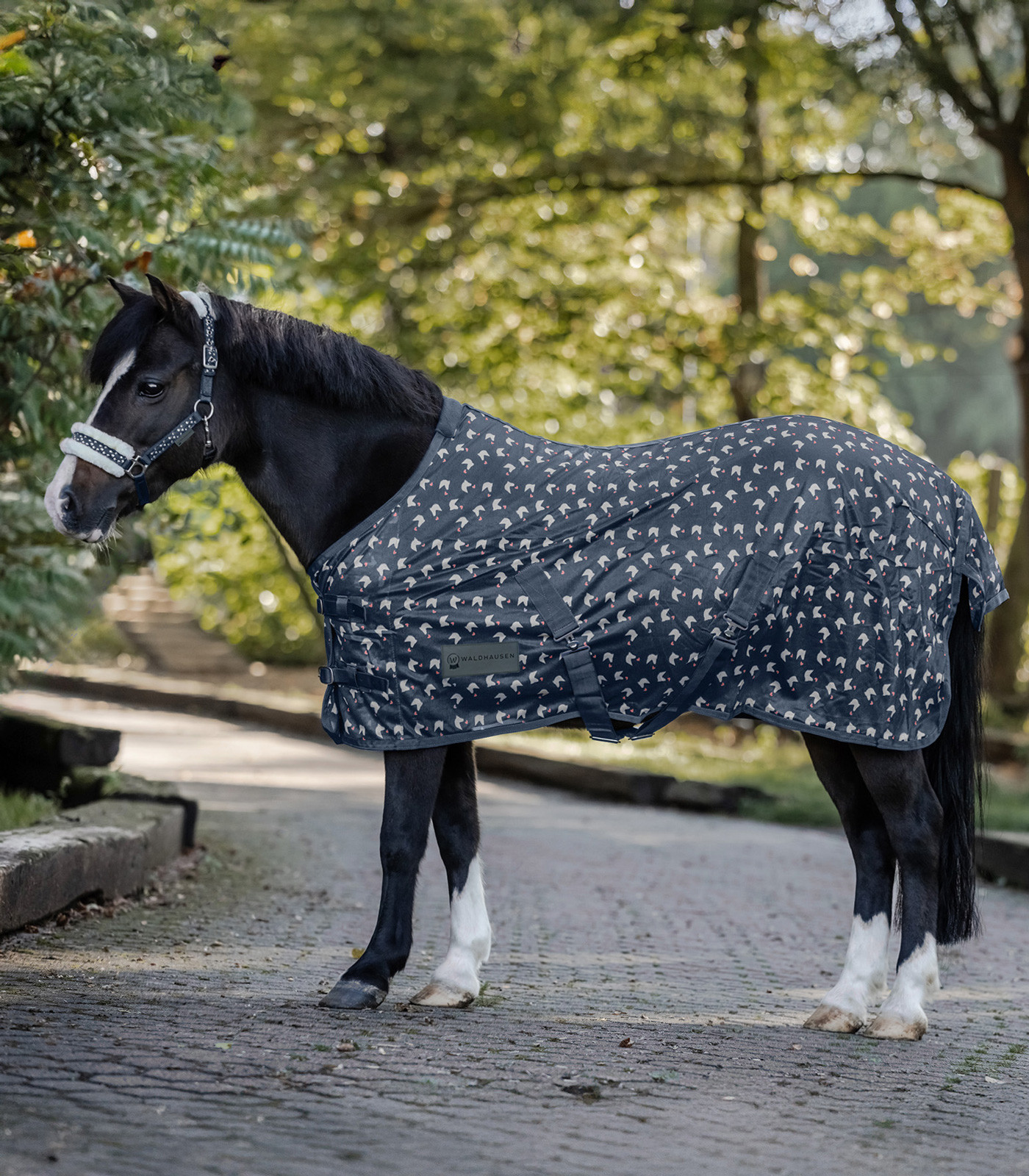 Capa anti-mosca Waldhausen Lucky Azul noturno / lucky